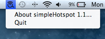simpleHotspot is now available in your appbar